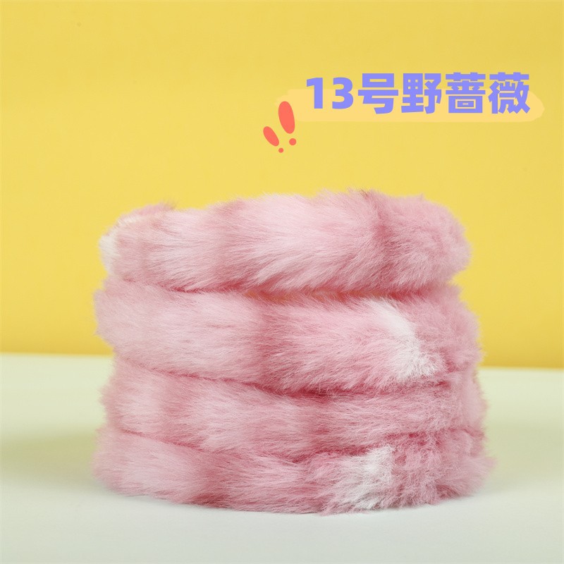 ウサギの毛のねじり棒の20mmの太さの1メートルの長さは皮の草のねじり棒のDIY子犬の熊の超太さの超密な毛の条の手作りに似せます。
