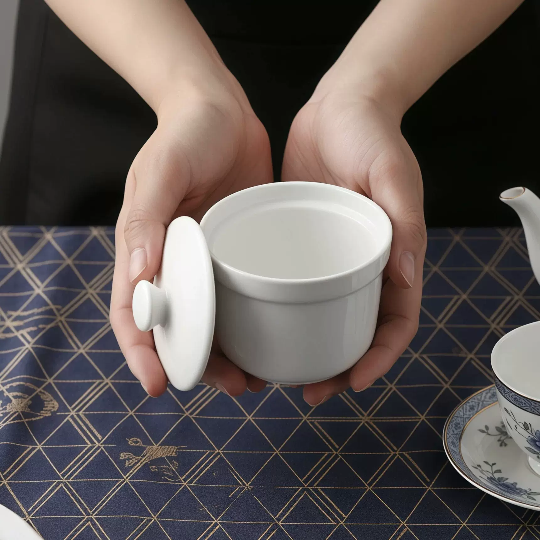 炖汤盅沙县炖汤蒸盅燕窝炖盅龟苓膏盅陶瓷甜品佛跳墙陶瓷星级酒店