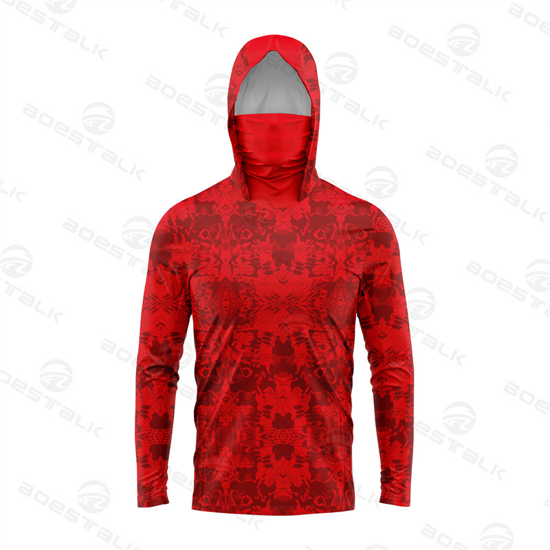 2024 New Summer Long Sleeve Mask Fishing Suit Sunscreen Ice Silk Sense Luya Fishing Breathable Casual Fishing Suit