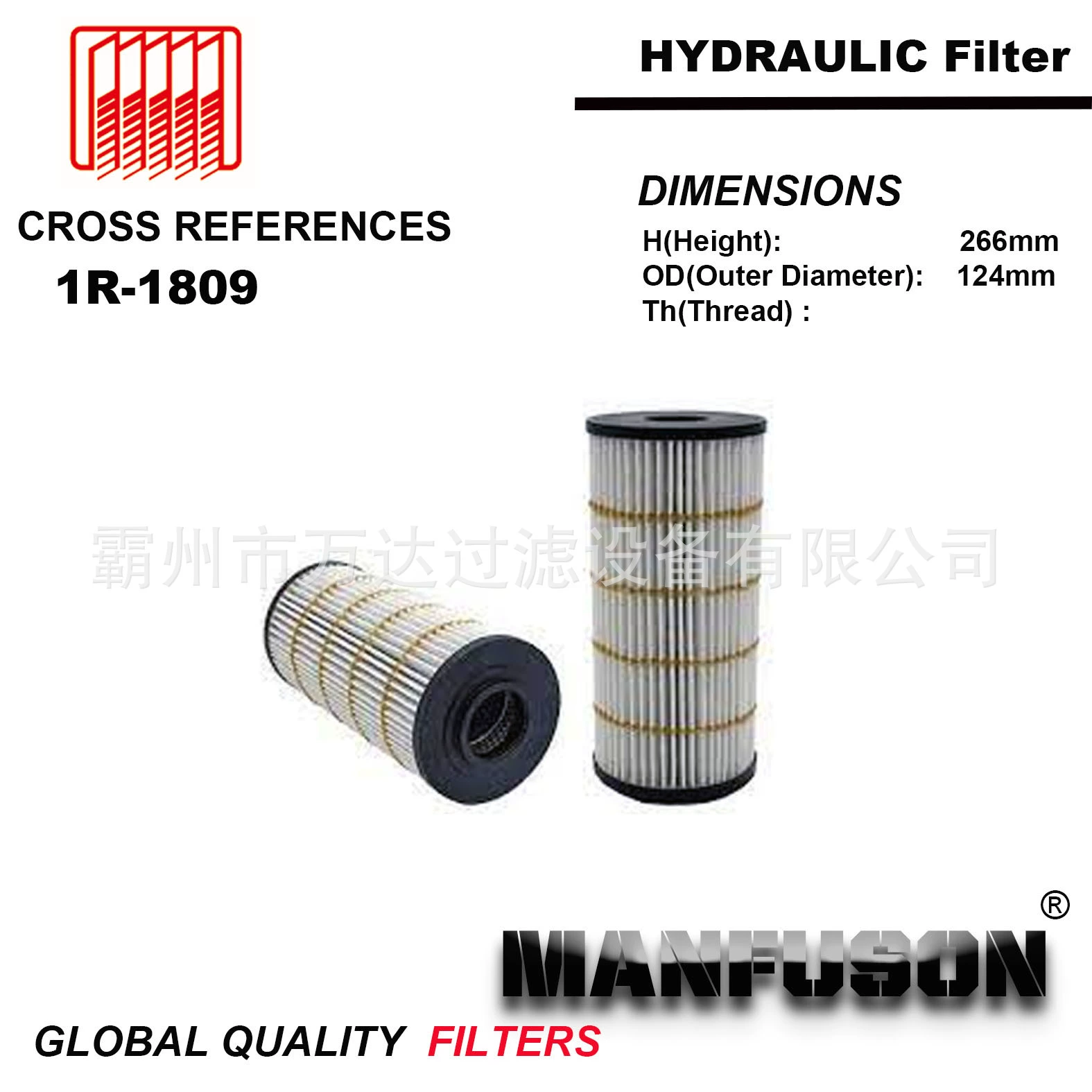 Поставка гидравлического масляного фильтра для инженерной техники 1Р-1809, фильтрующий элемент 1Р1809 оптом для экскаваторов