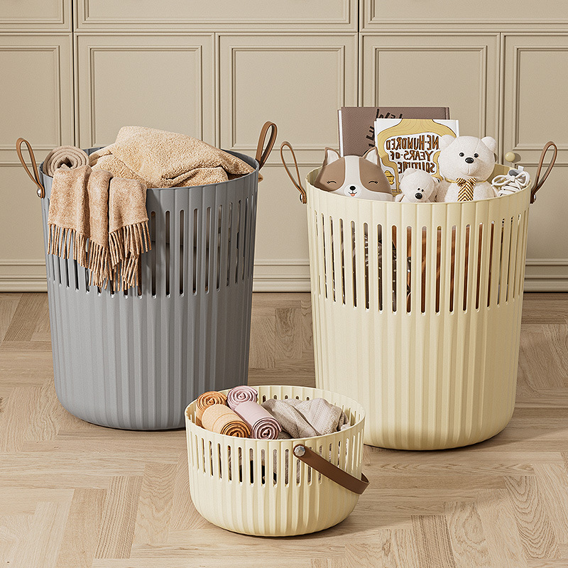 Household Toy Doll Storage Barrel Dirty Clothes Basket Bathroom Dirty Clothes Storage Basket Shower Change Laundry Basket Dirty Clothes Basket