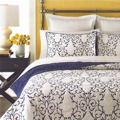 GJU8 European pure cotton embroidered quilted set of three American style bed cover export derivative stitched quilted bed sheet summer cool quilt empty