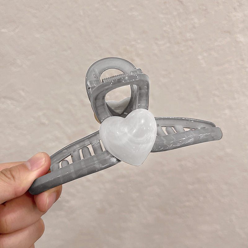 La jalea de color antideslizante horquilla trasera cabeza clip agarre no duele el pelo updo gran tiburón clip tocado accesorios para el cabello fruta