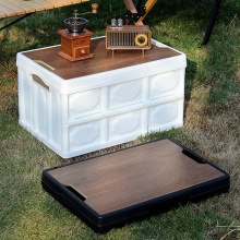 25年新款收纳箱PP户外露营折叠便携多功能摆摊野餐整理箱储物箱子