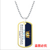 Necklace, epoxy resin stainless steel, European style, suitable for import, Birthday gift