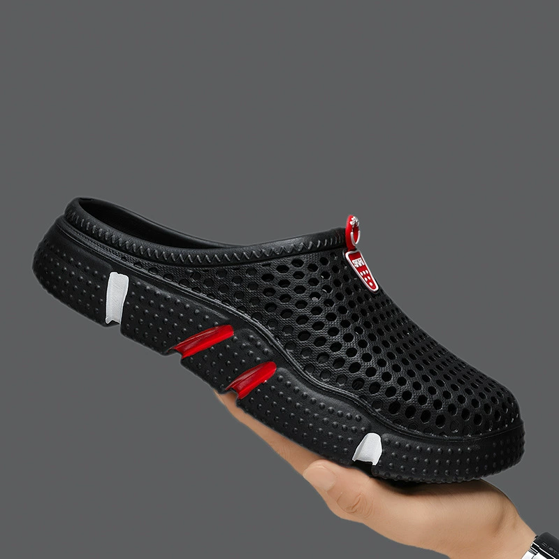 Новая Повседневная пляжная обувь для пар, летние корейские сандалии с волной, мужская пляжная обувь, уличные полутапочки оптом