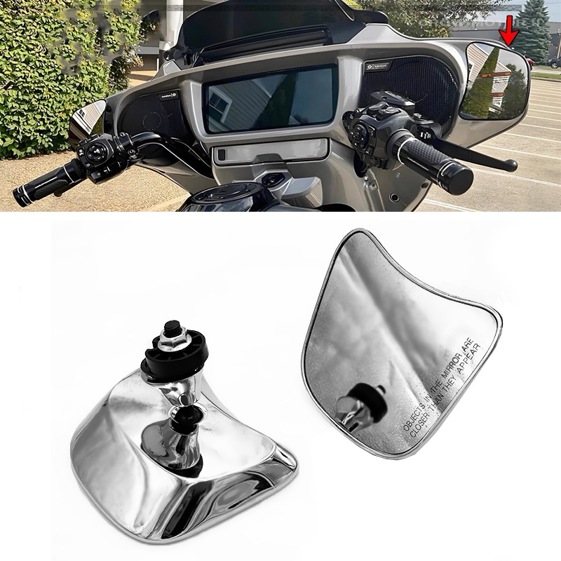 Transfronterizo para motocicletas CVO para Harley Avenue Gliding Extreme Gliding Accesorios de modificación Espejo retrovisor