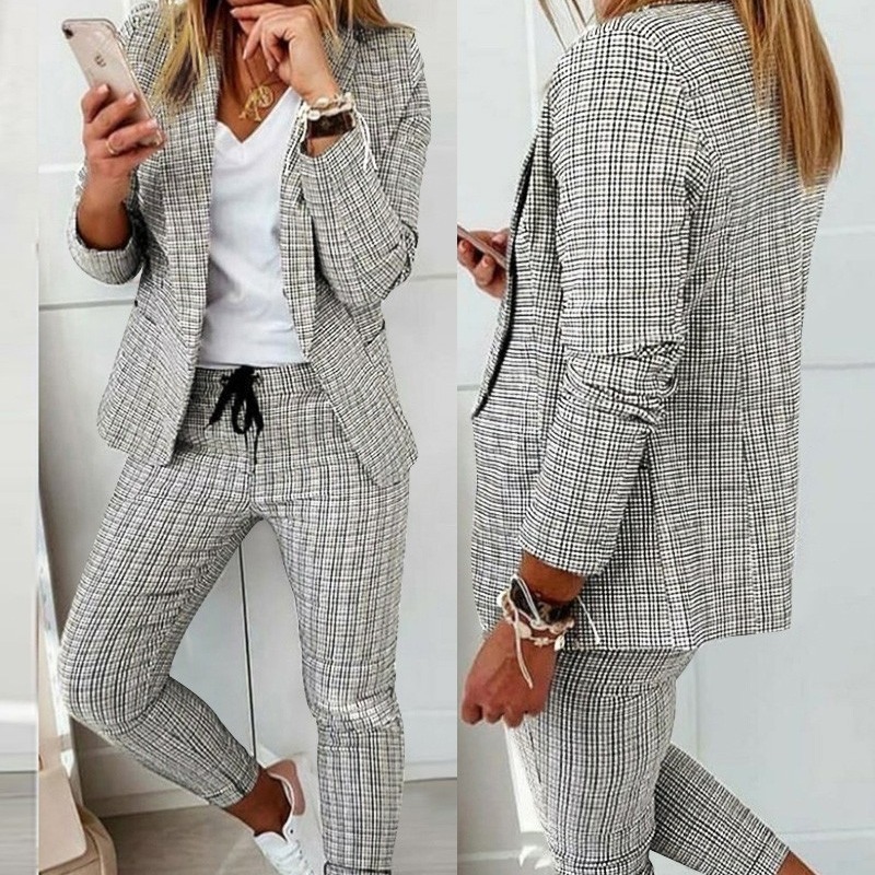 2025Wish Amazon Independent Website New Casual Fashion Suit Small Suit Women's Suit Large Quantity in Stock 2025Wish Amazon Independent Website New Casual Fashion Suit Small Suit Women's Suit Large Quantity in Stock