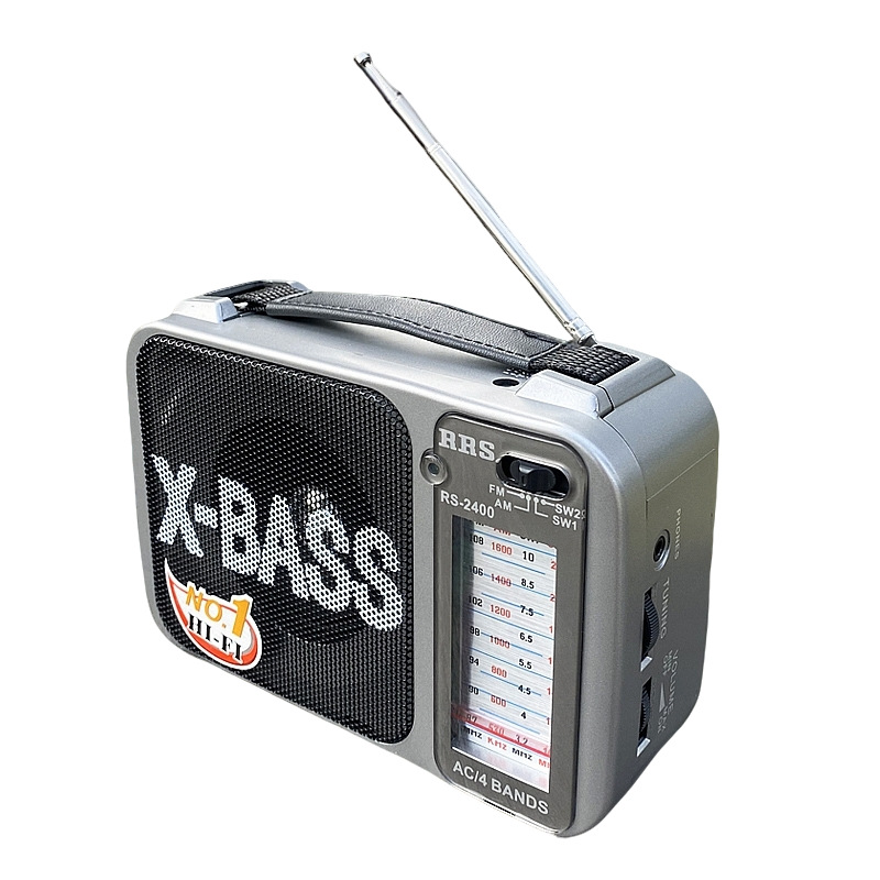 厂家热销多波段纯收音手提便携式带耳机插出口收音高品质收音机
