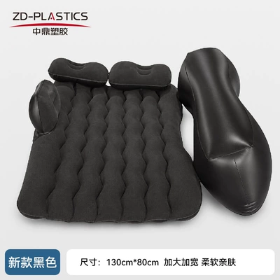 flocked car air mattress, universal: Vehicle-mounted inflatable bed - car-mounted-inflatable-bed-new-model-in-black