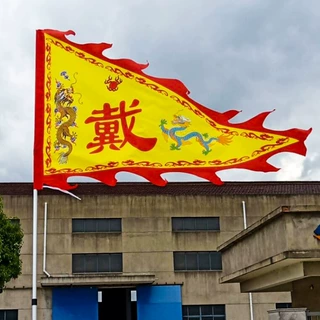 仿古旗定制做三角龙旗姓氏旗子端午龙舟旗彩旗战旗广告旗龙凤旗帜