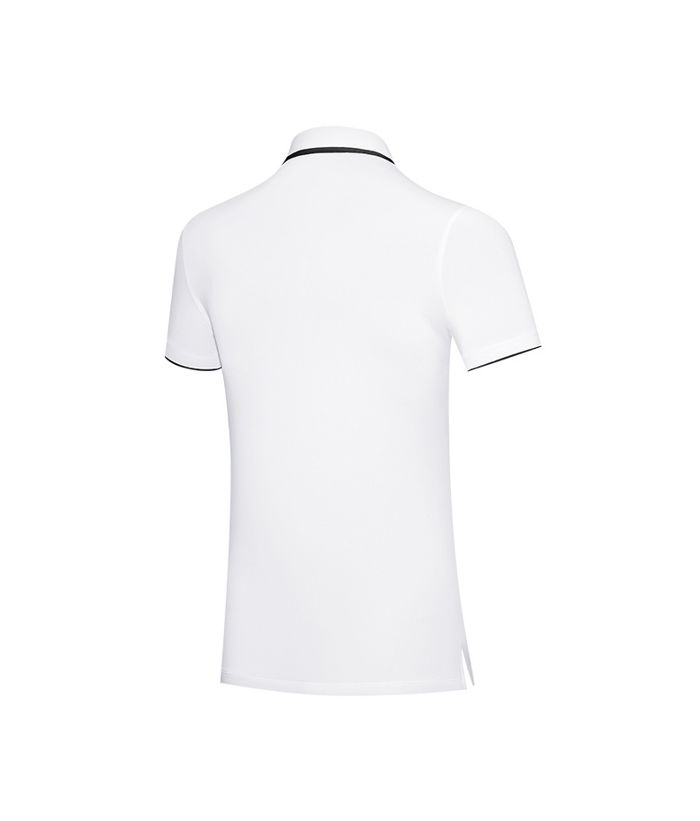 Áo thun golf nữ tay ngắn cổ chữ V, vải xẻ tà thời trang — YF553-màu trắng, YF553-Đen chi tiết 11