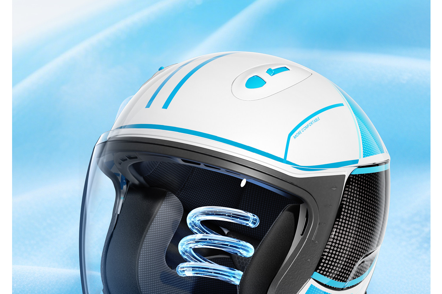 Two Little Bees Electric Motorcycle Helmet Men's 3C Certified Women's Four Seasons Constant Temperature Corporate Procurement Gift