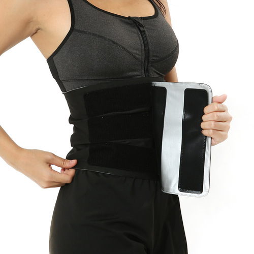 Cross-border large size sweating abdominal belt Velcro adjustable postpartum running exercise sweating waist protection for women with sweating
