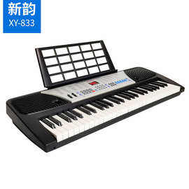 新韵833 电子琴54标准钢琴键成人儿童初学入门专业教学XY-833