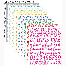 10��/��DIYӢ����ĸ���ַ�����ֽ��ͨװ�����ϵ�б�ǩ��ֽ