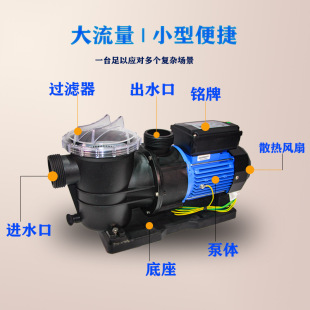 Lingxiao Stp Circulation Pump Breeding Fish Pond Water Pump Filter Corrosion-Resistant Seawater Swimming Pool 380 Hot Spring Three-Phase Circulation Pump