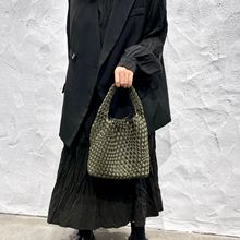 女包手工潜水布编织包子母款单肩斜挎手提包百搭