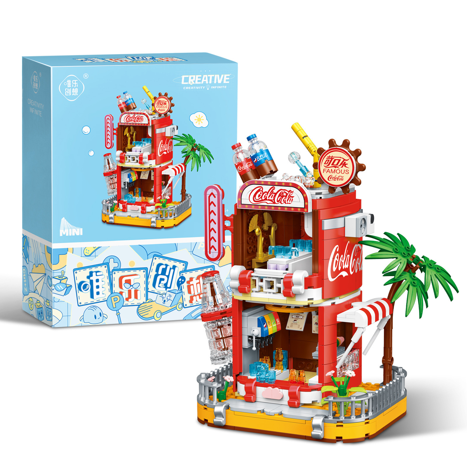 WL micro-partícula rompecabezas micro-partícula ensamblado DIY bloques de construcción de juguete 2033-2036 Street View serie de entrega al por mayor