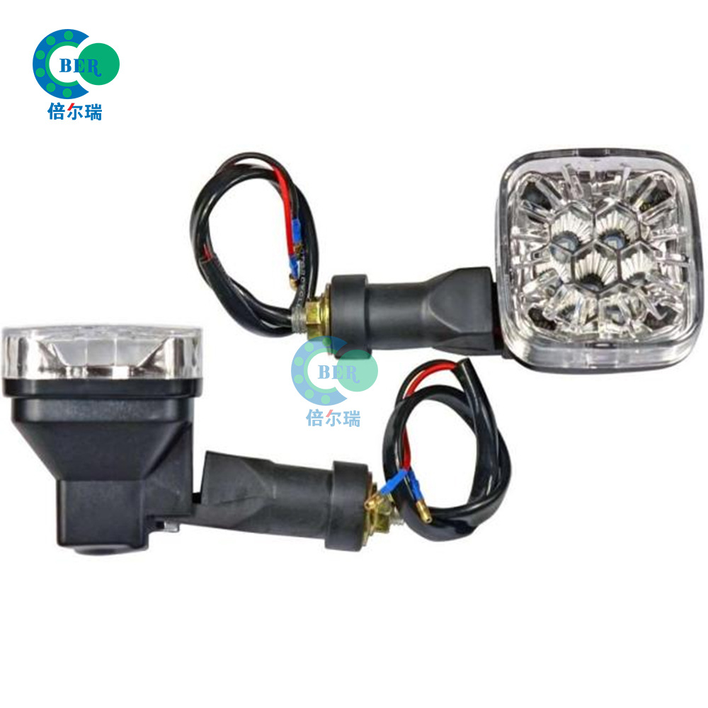 Motocicleta transfronteriza CG125 luz de dirección conjunto luz de dirección CG125 cubierta de cristal de curva luz de señal LED