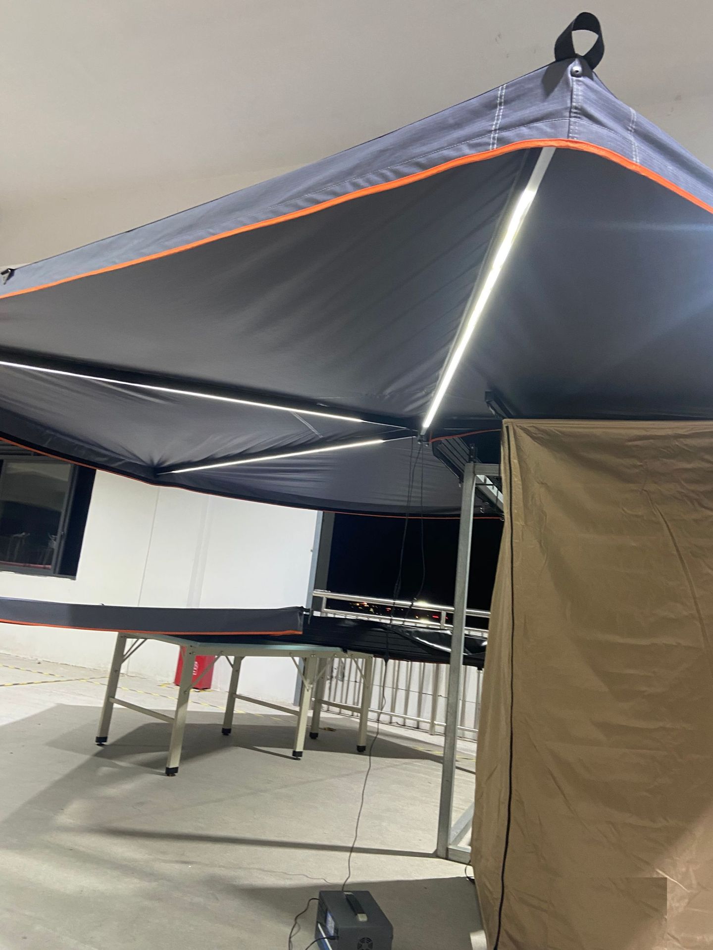 270-Degree Car Side Tent Fan-Shaped Canopy Side Tent for New Car Models, Frameless Camping Car Side Sunshade Tent