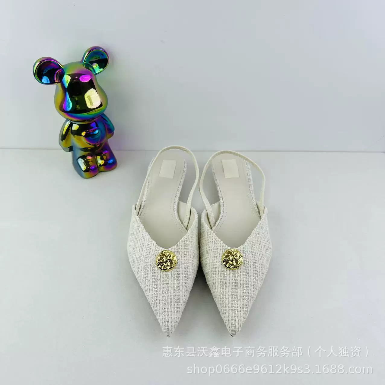 Woxin ZA новые весенние женские туфли белые металлические туфли с пряжкой