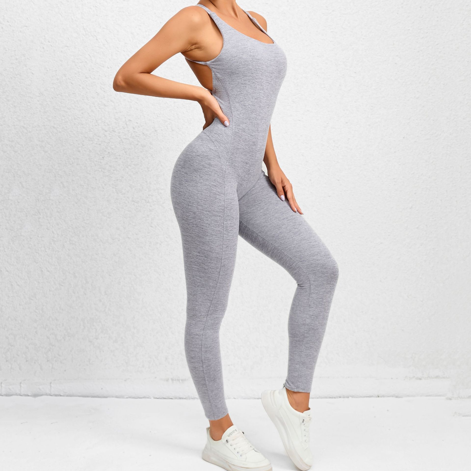 Simple Style Solid Color Nylon Cotton Blend Tracksuit Skinny Pants Sweatpants display picture 3