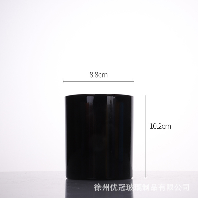 Aromaterapia colorido vela taza al por mayor helado redondo frasco de vidrio con tapa decoración del hogar candelabro adornos