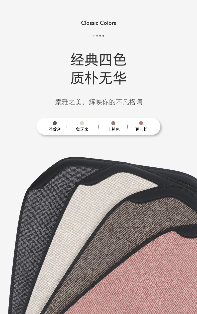 Car seat cushion four seasons Universal half pack car seat cover cotton linen business seat cushion Internet celebrity small waist seat cover generation hair