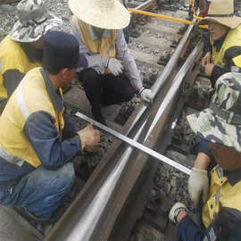 P50-9AT钢轨组合式叉芯 高锰钢钢专线辙叉左开道岔曲基本轨