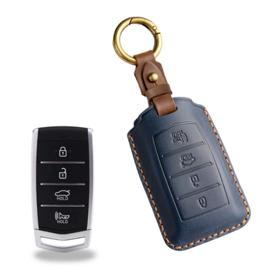 Retro Key Cover Suitable Car key bag - blue