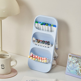 Children's Study Pen Holder Brush Mark Pen Storage Box Desktop Large Capacity Classification Stationery Watercolor Pen Storage Rack