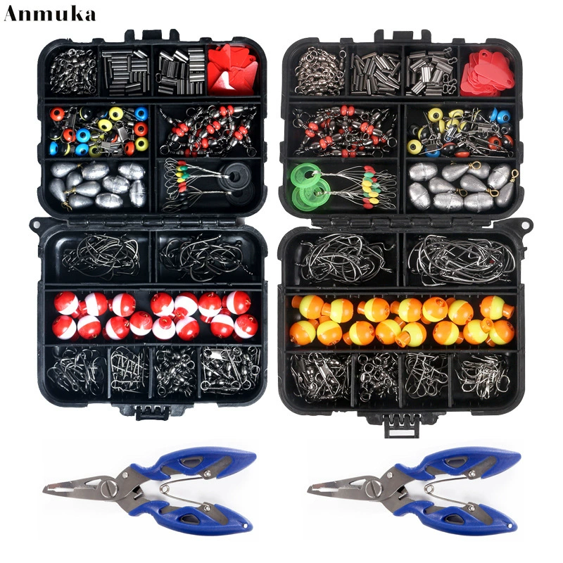 Трансграничные горячие продажи плоскогубцы Luya Сферический поплавок Рок Рыбалка Морская три крючка медная трубка свинцовая подвеска рыболовные снасти костюм рыболовные инструменты