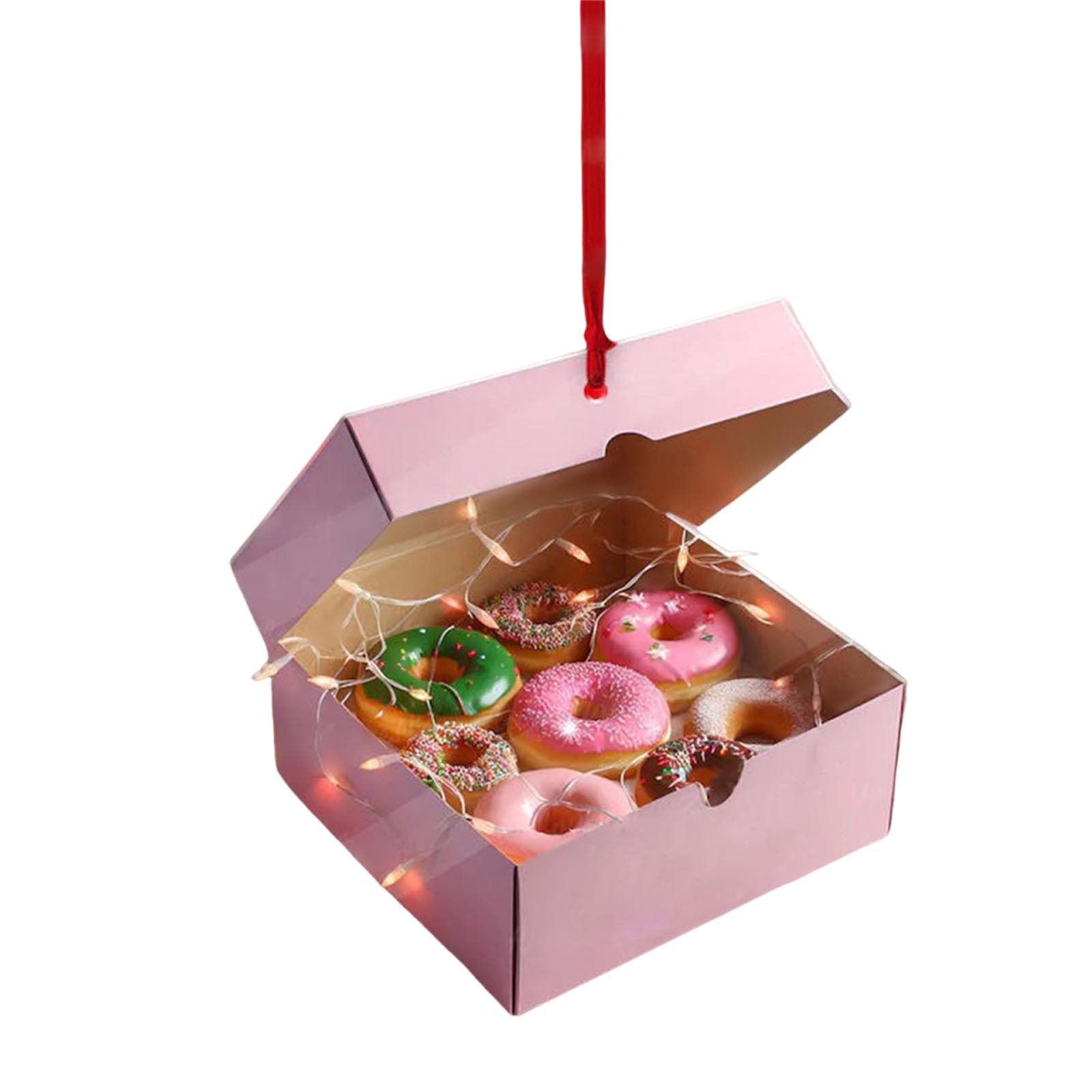Nuevos alimentos transfronterizos donuts hamburguesas pan queso plano colgante acrílico decoración de automóviles colgantes image 6