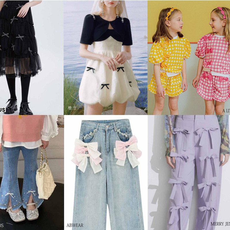 Procesamiento de arco de cinta ropa interior accesorios de decoración diy caja de regalo embalaje arco personalizado