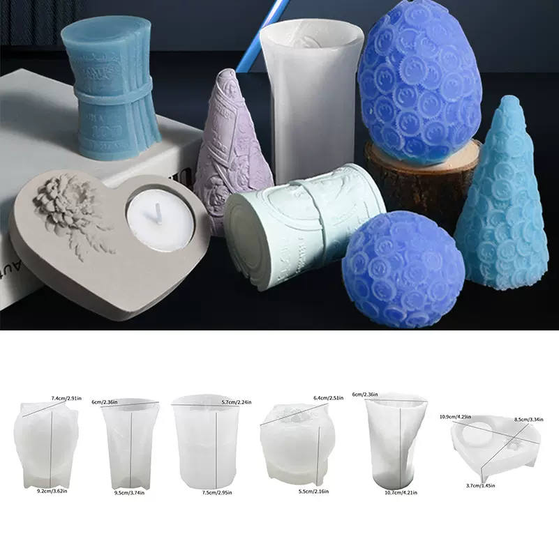 立体钱币纸币蜡烛滴胶磨具 Money Dollor Ball硬币圣诞树硅胶模具