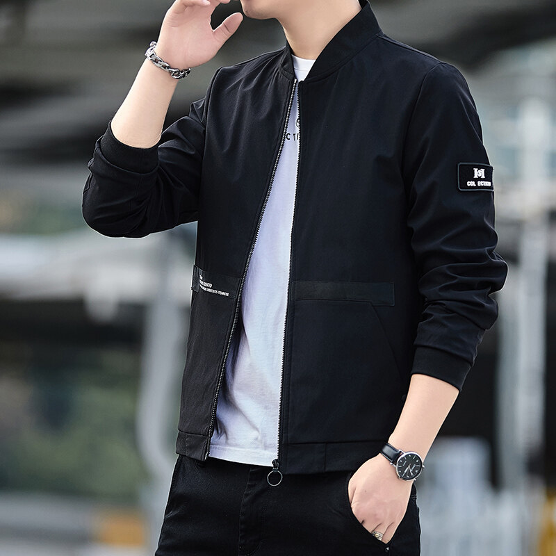 Abrigo de primavera y otoño de los hombres chaqueta uniforme de béisbol de los hombres de moda coreana 2023 nueva chaqueta de los hombres ocasionales de los deportes de los hombres