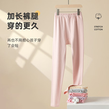 秋裤女纯棉少女内穿打底线裤青少年大童薄款衬裤女童保暖裤初中生