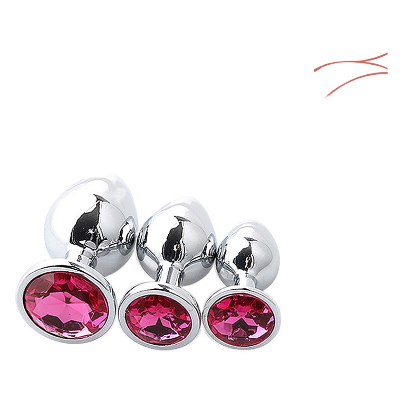 Juguetes adultos del sexo metal anal plug back corte SM pareja anal expansión clímax coqueteo masturbación anal plug juguetes sexuales