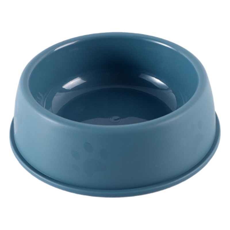 Perro Tazón de cuero Taobao esmerilado huellas mascotas solo Tazón multi-tamaño gato tazón perro comida tazón monocromo para mascotas tazón en stock al por mayor