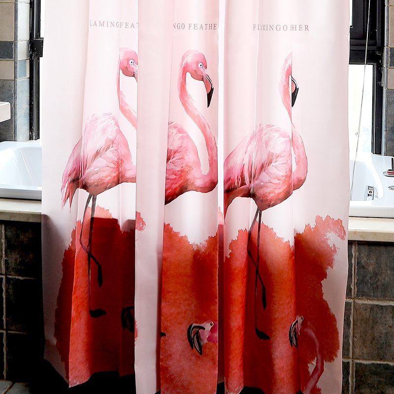 180*200 impresión engrosada de empalme cortina de ducha cortina de baño peva semi-transparente baño impermeable baño partición cortina de ducha