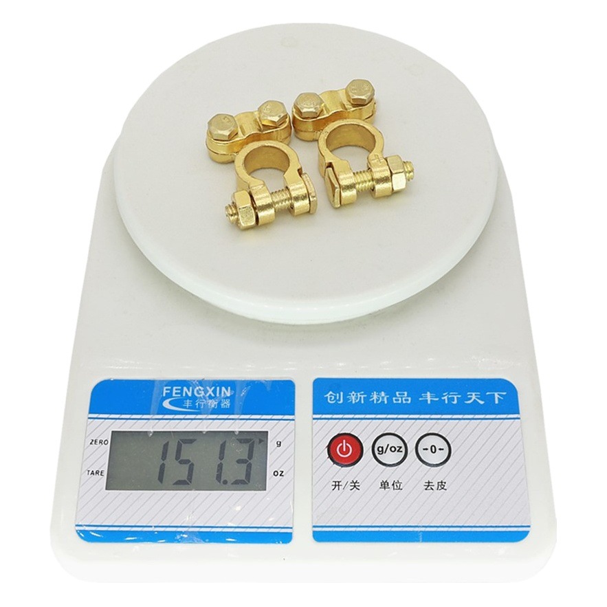 Transfronterizo de la batería del coche terminal de latón puro pila de la batería abrazadera de alambre conector clip de la batería marina