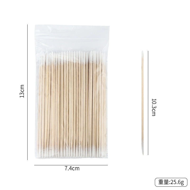 Double-sided disposable cotton swabs for eyelashes, cosmetic cotton brush, wholesale