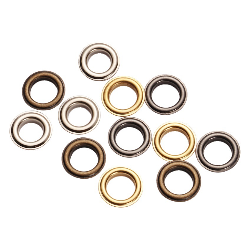 Copper air hole metal round edge corns manufacturers more than in stock materials multi-color shoe eye buckle accessories wholesale air eye buckle