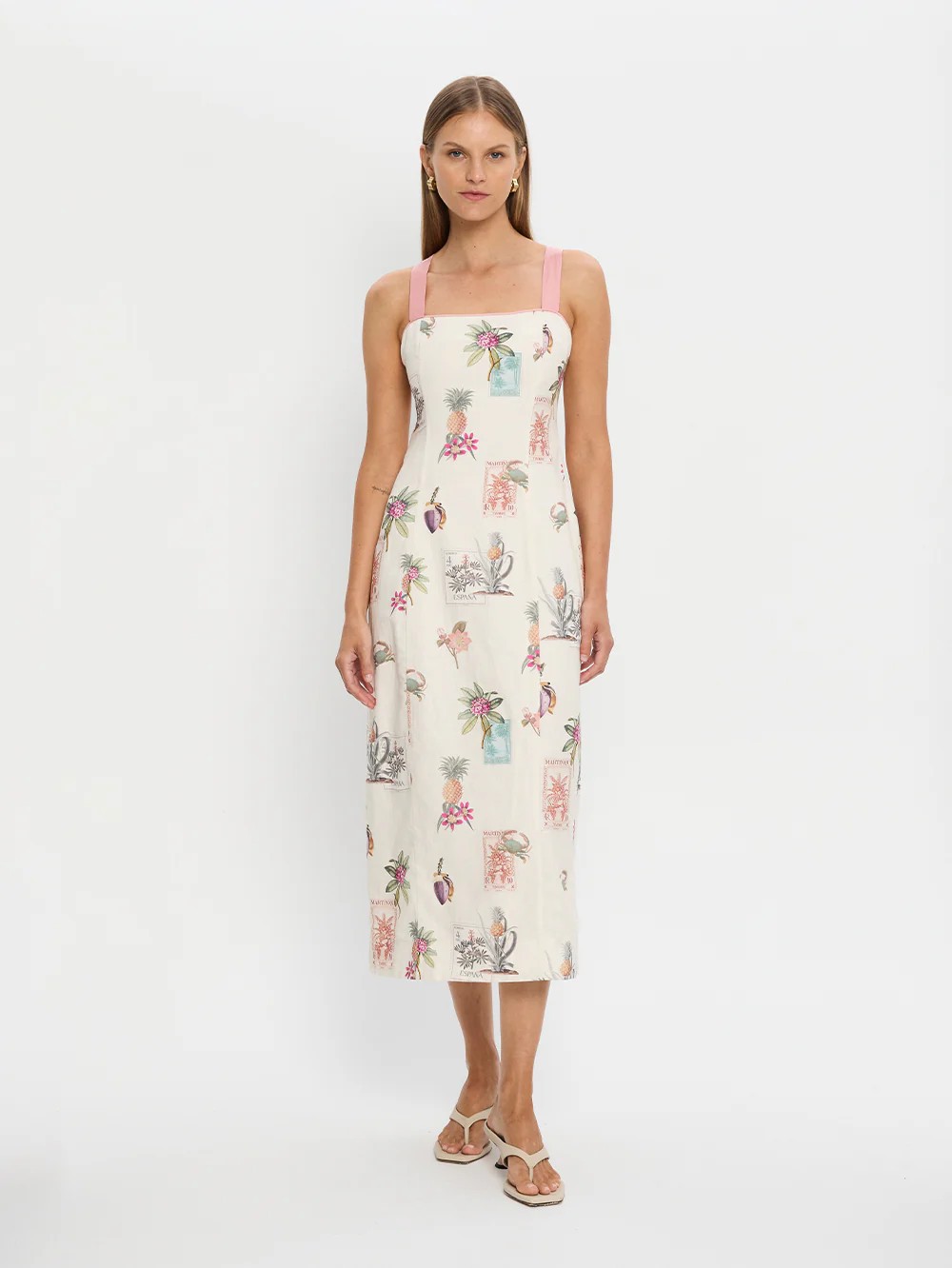 Beach Occasion Wholesale Women's Elegant Streetwear Printing Beach Off Shoulder Strap Sleeveless Strap Dress Backless Lace Up Dress