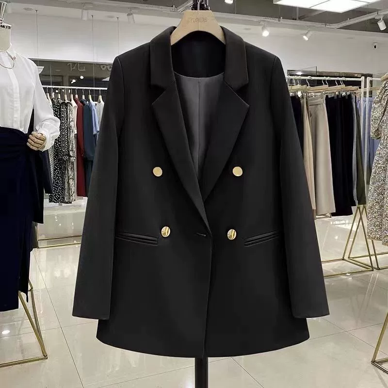 White spring autumn small classic suit jacket, white clothing, Korean style, British style, high-end
