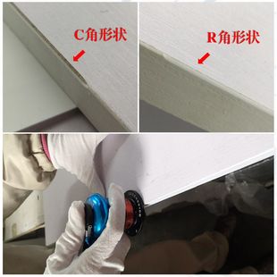 Pneumatic edge banding arc chamferer arc bevel 45 degrees c angle r angle trimming deburring straight edge woodworking chamfer