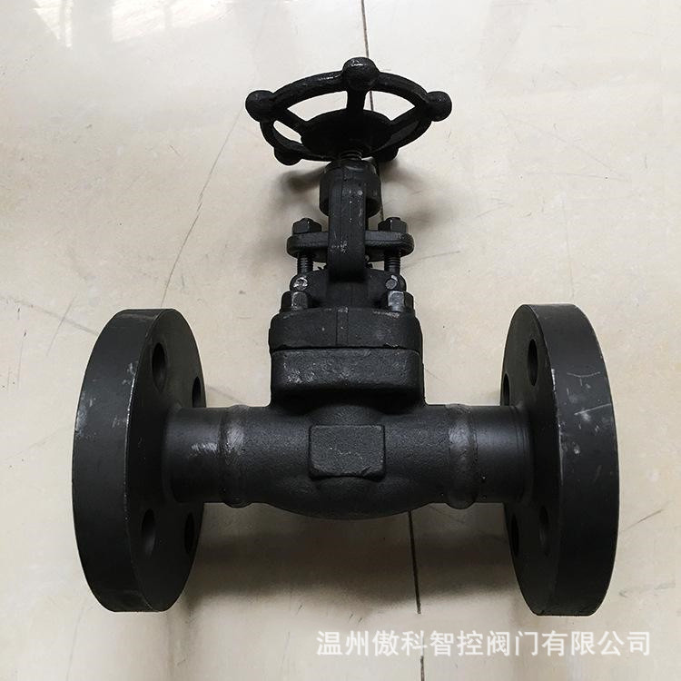 供应 J41Y-25C A105锻钢法兰截止阀 J41Y 蒸汽导热油高温截止阀