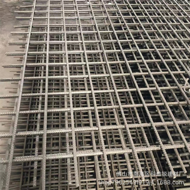 建筑工地电焊钢筋网片地坪楼板桥梁加固螺纹抗裂钢丝网片建筑网片