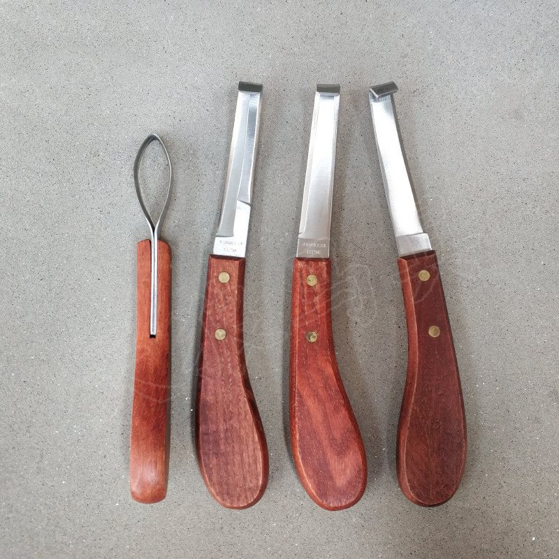 Free Shipping Domestic Hoof Knife Ring Blade Hoof Center Knife Hoof Trimming Knife Hoof Picking Knife Aluminum Alloy Handle Professional Hoof Trimmer